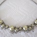 Vintage Hattie Carnegie rhinestone and faux pearl necklace