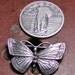 Vintage Sterling Silver Butterfly Brooch/ Pin
