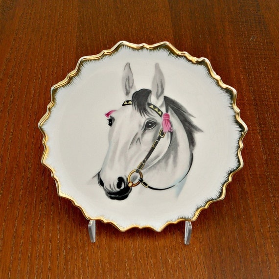 Horse Plate Horse Art Plate Horse Collectible Plates