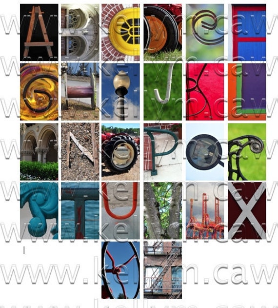 Alphabet Photography Free Shipping set of 26 ALPHABET photo letters A-Z FREE shipping digital copy --limited time offer