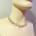 Vintage Choker Necklace - Gold Tone Ribbon Links, Signed CORO