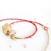 CORAL ABACUS NECKLACE / sliding wood geo bead on red, orange, & pink seed bead necklace with gold tube and vintage coral diamond link