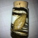 Marbled Ceramic Jar or Shot Glass with Leaf