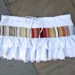 Upcycled Ruffle Mini Skirt