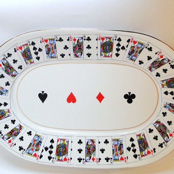 Poker serving dishes