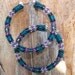 Native American Style Beaded Hoop Earrings - Native American Made