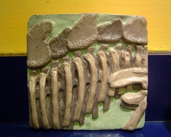 Items Similar To On Sale Abstract Stegosaurus Dinosaur Fossil Skeleton