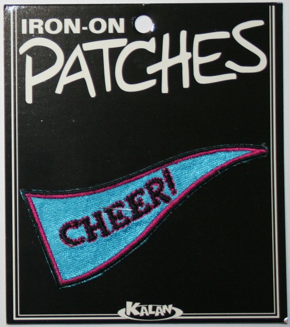 Cheer Flag Cheerleader Carded Iron On Applique Patch
