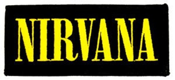 Nirvana Name Logo Embroidered Iron On Officially Licensed