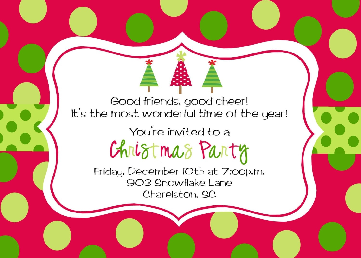 Christmas Party Invites 3