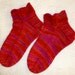 Hand Knit All Cotton Womens Ankle Socks - Hand Dyed Yarn from New Mexico