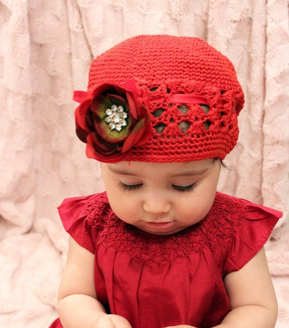 Items similar to baby girl hat, baby hats, crochet hats, girl hats ...