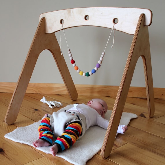 Natural Wood Baby Gym