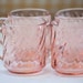 Set of 4 Arcoroc France Pink Glass Coffee Cups