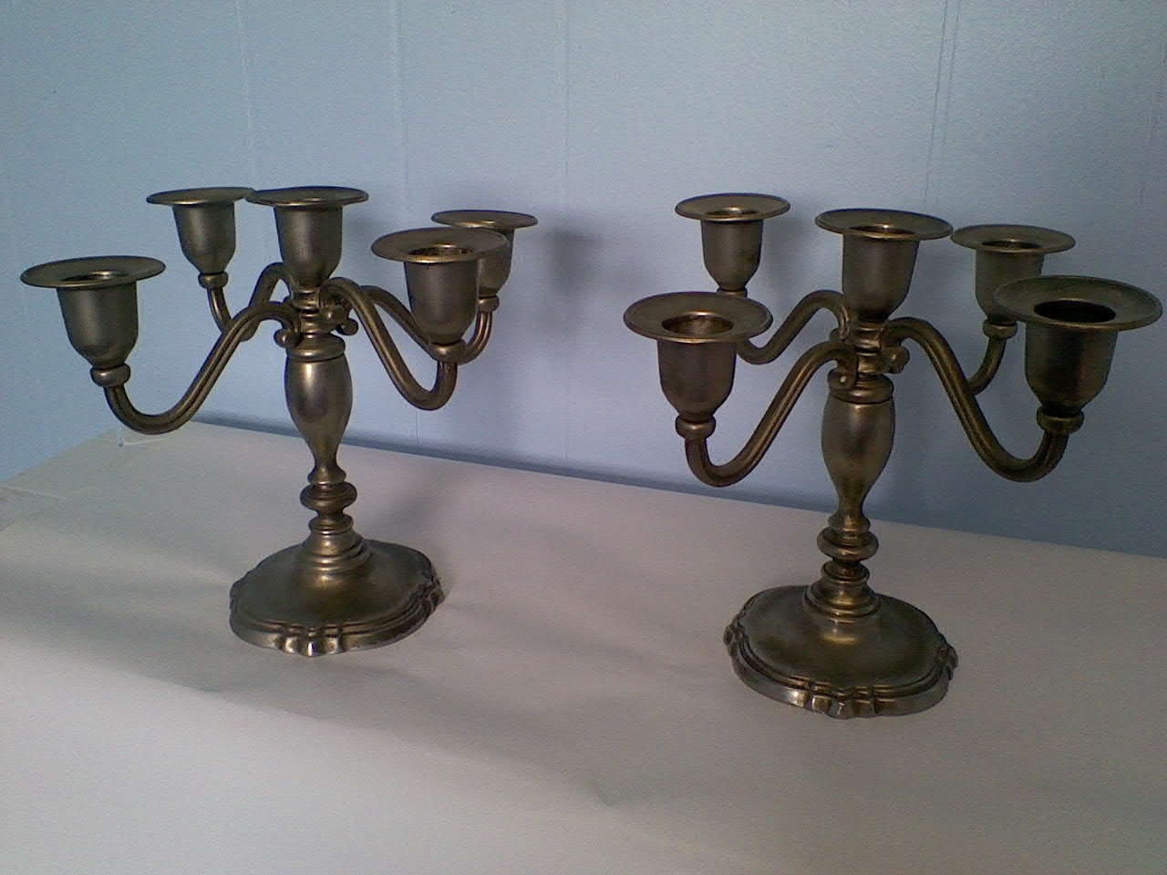 Godinger Silver Plated Five Arm Candle Stick Candelabra