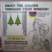 Christmas Ornament By Window Vue Of Two Christmas Trees (Plastic Stained Glass Look) Still In Original Box