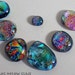 Bright Dichroic Glass Cabochons