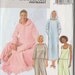 Plus Size Lounge Wear Sewing Pattern. Size 16 to 22. UnCut. Hooded Robe Sewing Pattern.