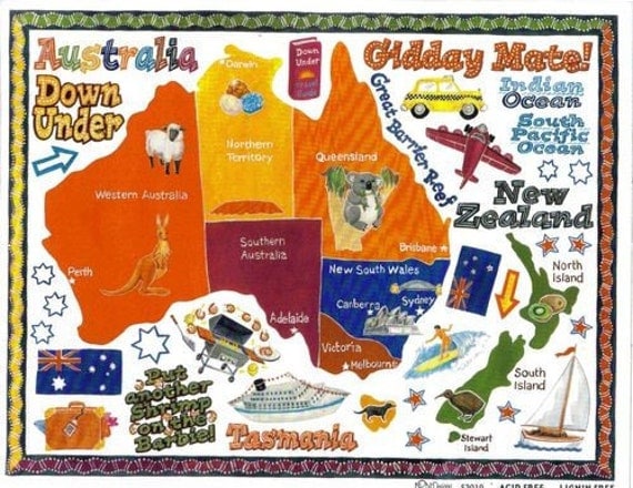 Stickers Australia Vacation Scrapbook by CreativeCraftSupply