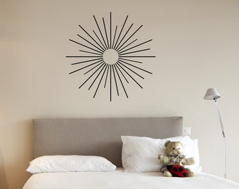 starburst vinyl wall decal sticker abstract decal geometric wall decal abstract nursery - Starburst Wall Decor starburst vinyl wall decal sticker abstract decal geometric wall decal abstract nursery - Starburst Wall Decor