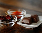 Cayenne-spiced dark chocolate ganache truffle in milk chocolate--  Blue Ribbon WINNER
