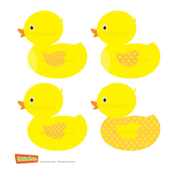 yellow duckling clipart - photo #33