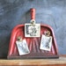 Vintage Distressed Red Metal Dust Pan Repurposed