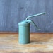 Vintage Eagle Oil Pump Can Aqua Blue Metal