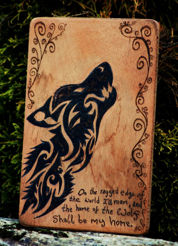 Wild Wolf Wood Burning.