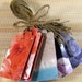 Nature inspired gift tags (12) - repurposed upcycled nature flower ephemera eco friendly floral gift labels
