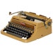Revitalized Gold Underwood Quiet Tab De Luxe Typewriter Professionally Refurbished Portable & Two New Ribbons
