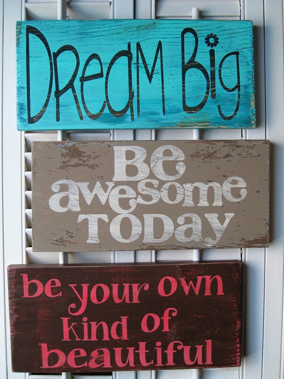 Be Awesome Today Word Art Sign by RedCoastCreative on Etsy