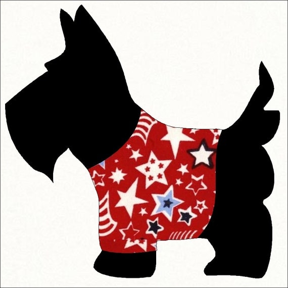 Scottie Dog Applique Pattern for Sewing Quilting Scrapbook 