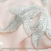 Beaded Applique Silver Leaf - Sashes Fascinators Head Pieces Apparel Wedding Bridal DIY Art Deco Style