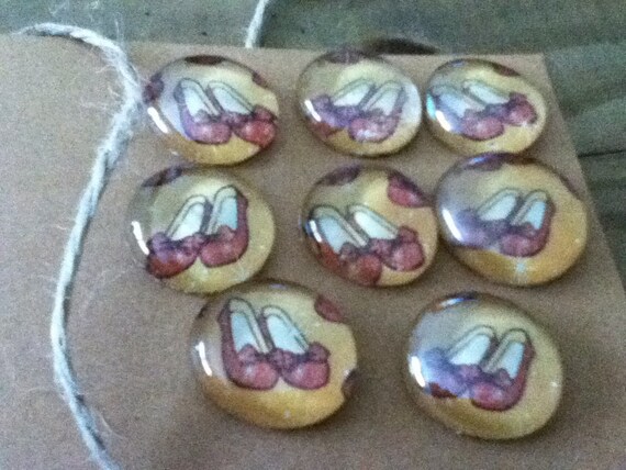 Ruby Red Glass Magnets for party favors, jars, and stylish decor. Il_570xn