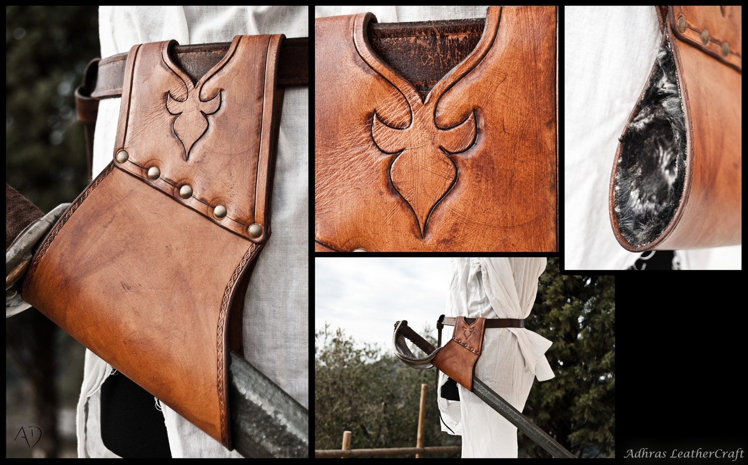 Larp Sword Holster by AdhrasArt on Etsy