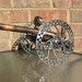 Steampunk Cannon, Recycled Metal Sculpture