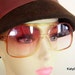 Vintage Aviator style Sunglasses marked France..Great condition,,,Amber lens
