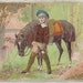 Four X Coffee Pony - Antique 1891 Trade Card