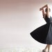 r e s e r v e d Black bow dance evening dress