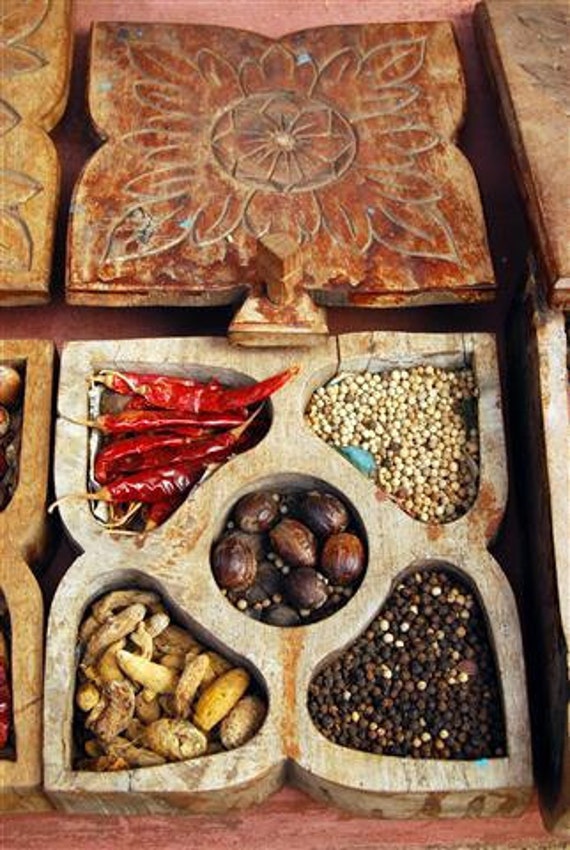 Items similar to Indian spice box perfect for the foodie in your life