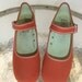 Swedish vintage 1980s Canvas shoes with strap Frogs Tretorn