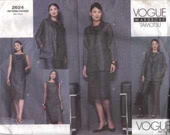 Vogue Sewing Pattern 2624 - Misses' Jacket, Dress, Top, Skirt & Pants (8-12)