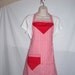 Cute Candy striped, Small to large, Handmade full apron