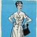 Mail Order 4602, ca early 1960s, Postage Meter, Mad Men era, Dress Pattern, Vintage Pattern, Dress sewing pattern