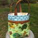 quilted child's tote or lunch sack with turtles