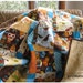 Handmade baby quilt, boys larger crib quilt, toddler bed quilt, boys blanket, nursery decor, owls and critters