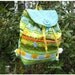 Toddlers blue back pack with farm animals