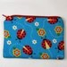 Zipper Coin Purse (little) Padded Pouch / iPhone Case / Camera Bag - Red Ladybugs - girls summer purse