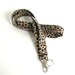 Leopard Print ID Badge Lanyard / Unisex Badge Holder / Key Ring Lanyard Teacher gift Back to School